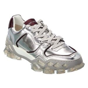 Jimmy Choo Diamond X Trainer Chunky Glittery Sneaker Shoes Streetwear Silver 39